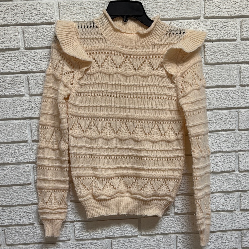 Cream Knit Women's Sweater